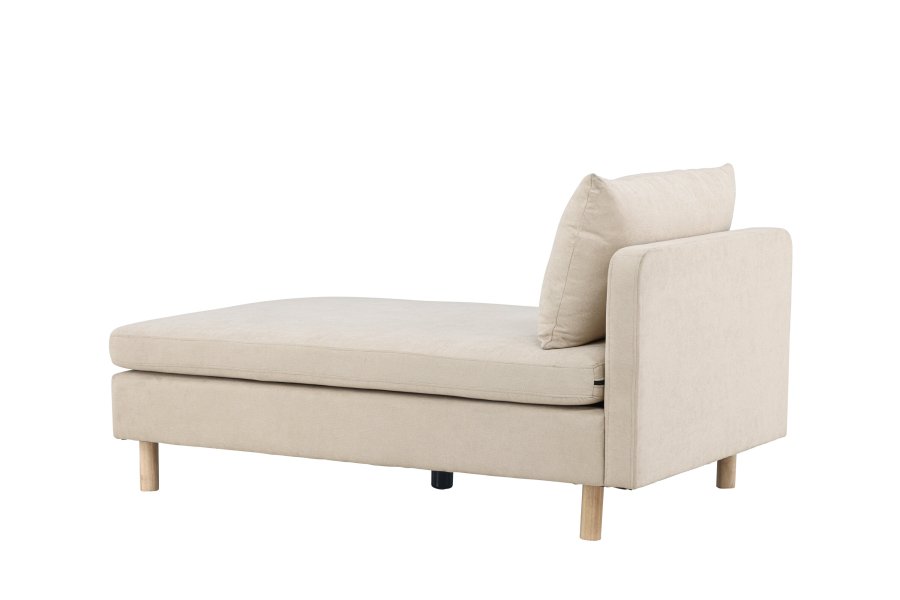 VENTURE DESIGN Zero daybed - beige polyester og natur gummitr