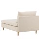 VENTURE DESIGN Zero daybed - beige polyester og natur gummitr
