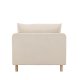 VENTURE DESIGN Zero daybed - beige polyester og natur gummitr