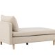VENTURE DESIGN Zero daybed - beige polyester og natur gummitr