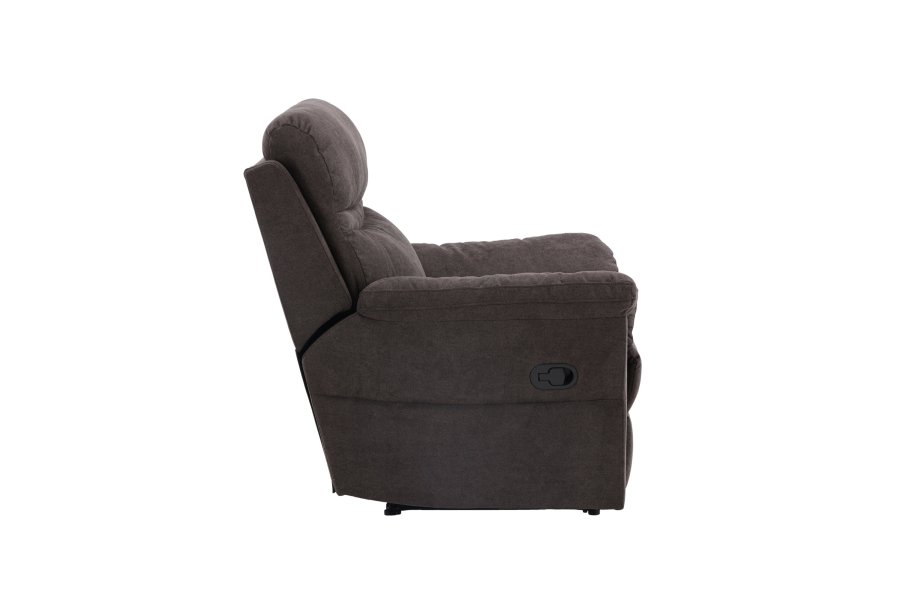 VENTURE DESIGN Taranto recliner lnestol, m. armln - brun polyester og metal