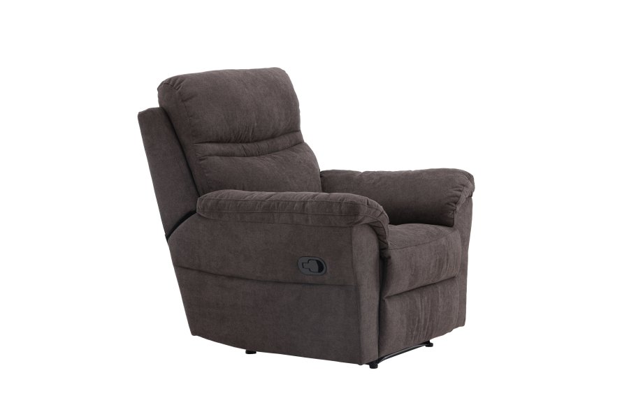 VENTURE DESIGN Taranto recliner lnestol, m. armln - brun polyester og metal