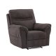 VENTURE DESIGN Taranto recliner lnestol, m. armln - brun polyester og metal