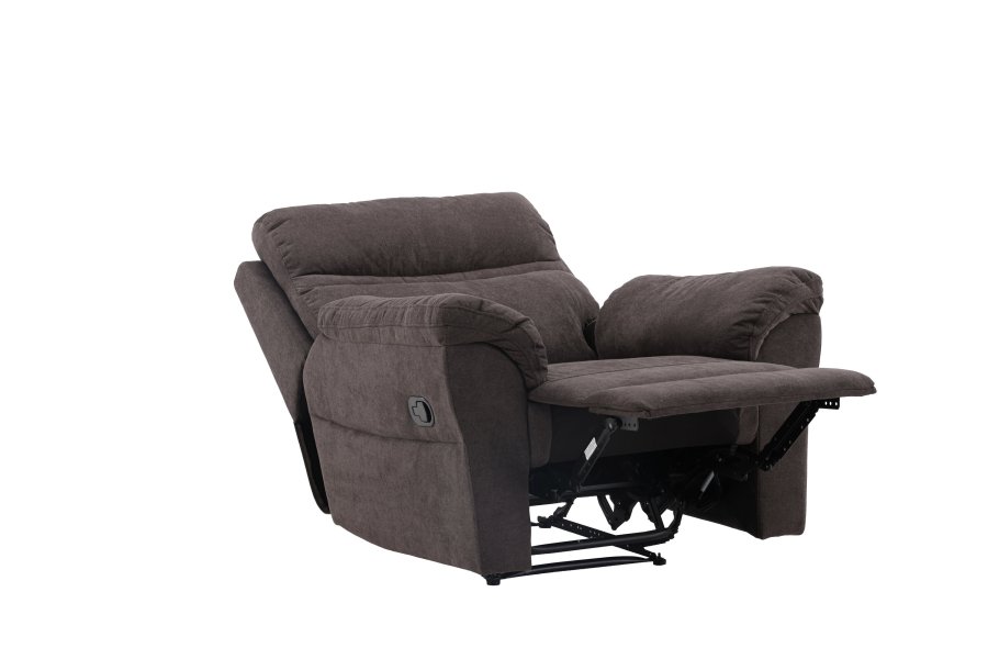 VENTURE DESIGN Taranto recliner lnestol, m. armln - brun polyester og metal