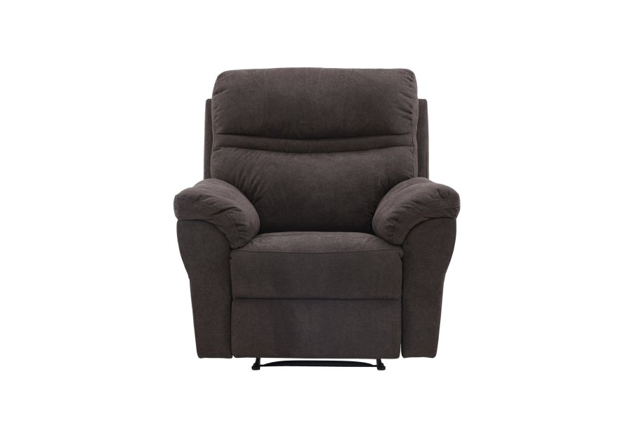 VENTURE DESIGN Taranto recliner lnestol, m. armln - brun polyester og metal