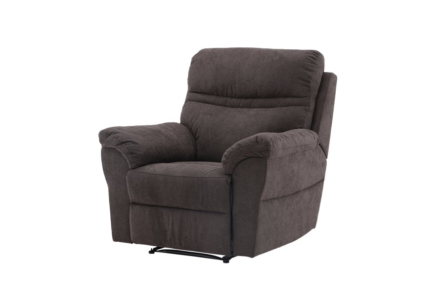 VENTURE DESIGN Taranto recliner lnestol, m. armln - brun polyester og metal