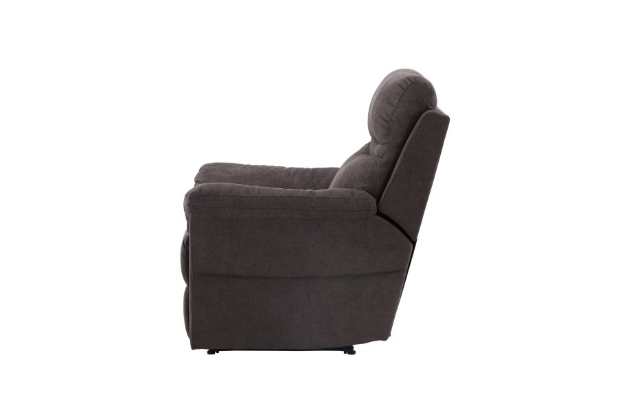 VENTURE DESIGN Taranto recliner lnestol, m. armln - brun polyester og metal
