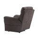 VENTURE DESIGN Taranto recliner lnestol, m. armln - brun polyester og metal