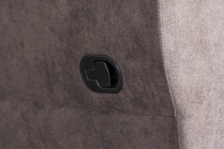 VENTURE DESIGN Taranto recliner lnestol, m. armln - brun polyester og metal