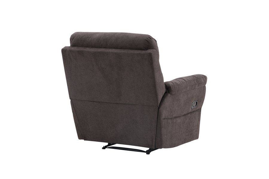 VENTURE DESIGN Taranto recliner lnestol, m. armln - brun polyester og metal