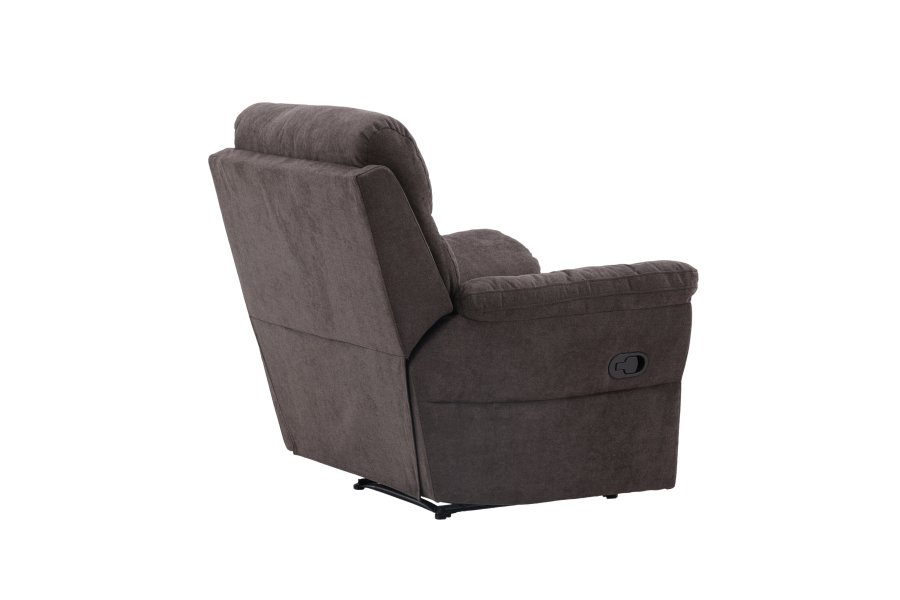 VENTURE DESIGN Taranto recliner lnestol, m. armln - brun polyester og metal