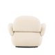 VENTURE DESIGN Sevilla lnestol, m. armln - beige chenille stof og plastik