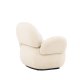VENTURE DESIGN Sevilla lnestol, m. armln - beige chenille stof og plastik
