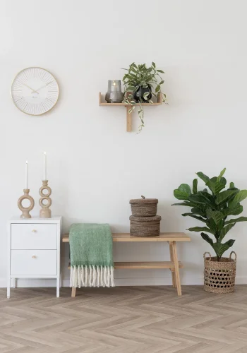 HOUSE NORDIC Dalby kommode, m. 2 skuffer - hvid stl (40x40)