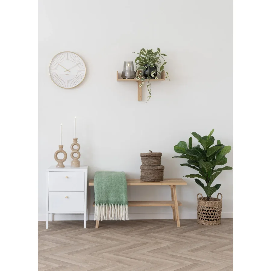 HOUSE NORDIC Dalby kommode, m. 2 skuffer - hvid stl (40x40)