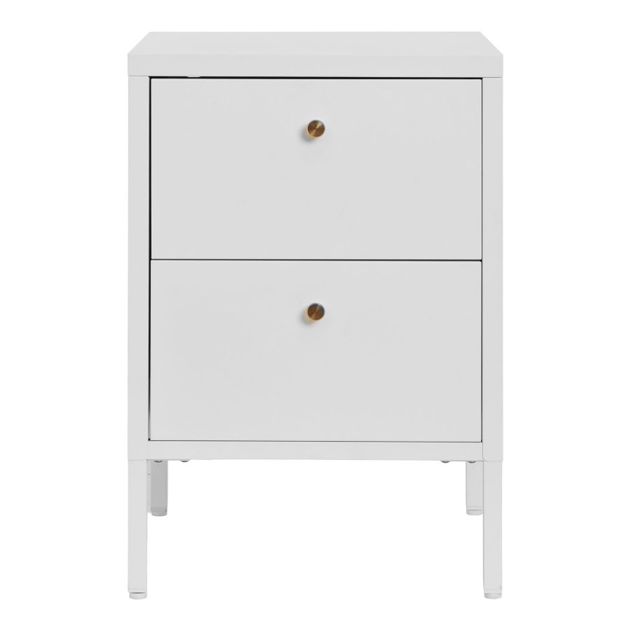 HOUSE NORDIC Dalby kommode, m. 2 skuffer - hvid stl (40x40)