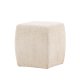 VENTURE DESIGN Neapel puf, kvadratisk - beige boucl´stof (40x40)