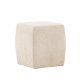 VENTURE DESIGN Neapel puf, kvadratisk - beige boucl´stof (40x40)