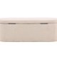VENTURE DESIGN Potenza puf, m. opbevaring, oval - offwhite polyester (130x50)