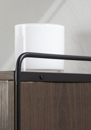 VENTURE DESIGN Paris vgskab, m. 2 skydelger - mocca MDF (61x35x67,8cm)