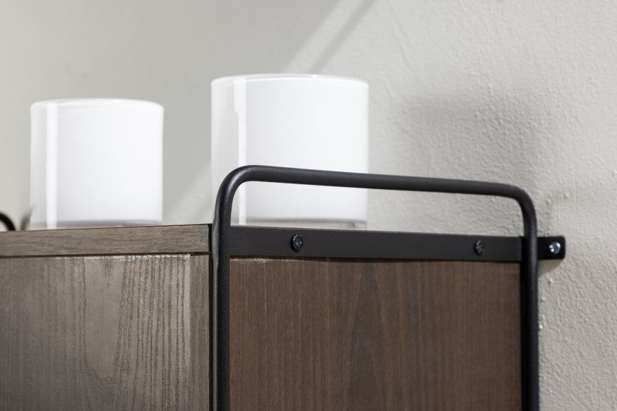 VENTURE DESIGN Paris vgskab, m. 2 skydelger - mocca MDF (61x35x67,8cm)