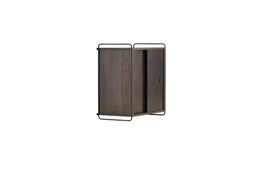VENTURE DESIGN Paris vgskab, m. 2 skydelger - mocca MDF (61x35x67,8cm)