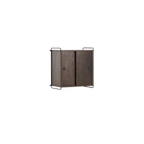 VENTURE DESIGN Paris vgskab, m. 2 skydelger - mocca MDF (61x35x67,8cm)