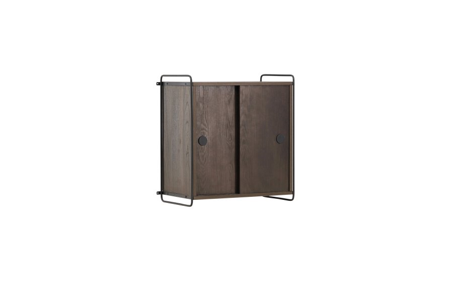 VENTURE DESIGN Paris vgskab, m. 2 skydelger - mocca MDF (61x35x67,8cm)
