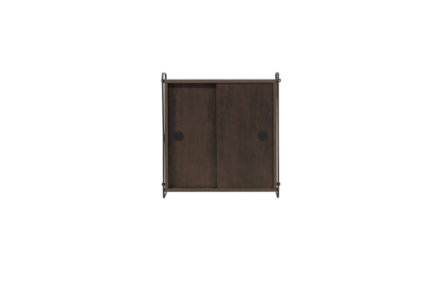 VENTURE DESIGN Paris vgskab, m. 2 skydelger - mocca MDF (61x35x67,8cm)