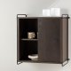 VENTURE DESIGN Paris vgskab, m. 2 skydelger - mocca MDF (61x35x67,8cm)
