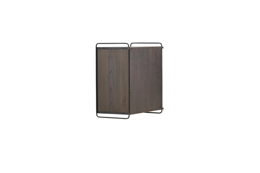 VENTURE DESIGN Paris vgskab, m. 2 skydelger - mocca MDF (61x35x67,8cm)