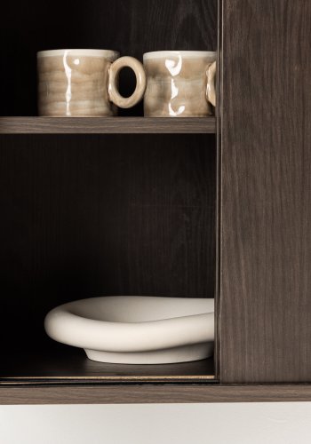 VENTURE DESIGN Paris vgskab, m. 2 skydelger - mocca MDF (61x35x67,8cm)