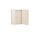 VENTURE DESIGN Paris vgskab, m. 2 skydelger - hvidvasket MDF (61x35x67,8cm)