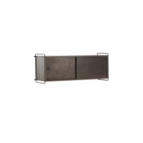 VENTURE DESIGN Paris vgskab, m. 2 skydelger - mocca MDF (61x35 (121x35x48cm)