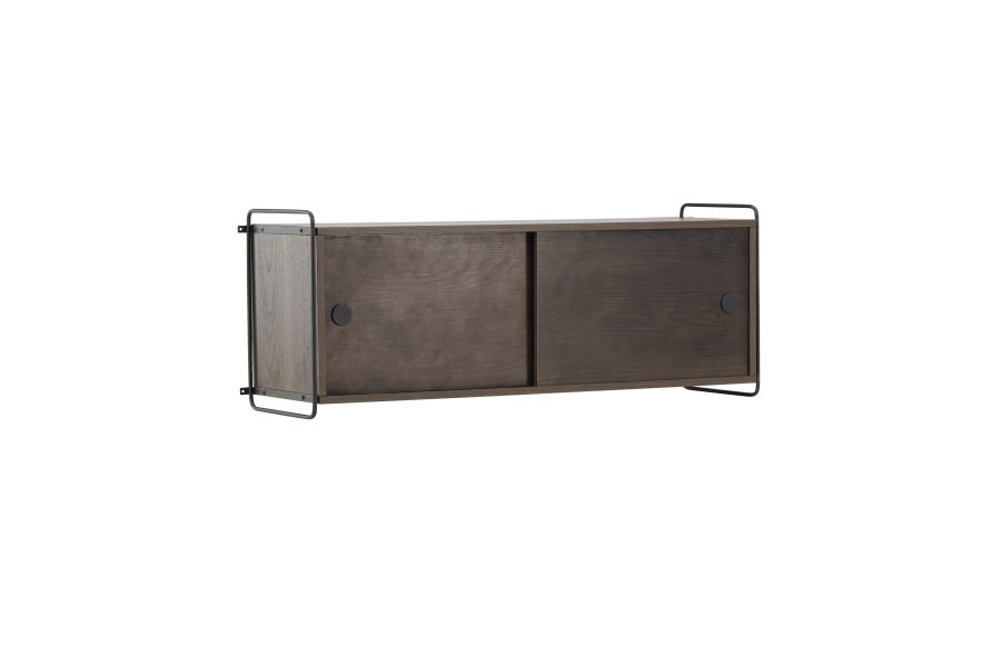 VENTURE DESIGN Paris vgskab, m. 2 skydelger - mocca MDF (61x35 (121x35x48cm)