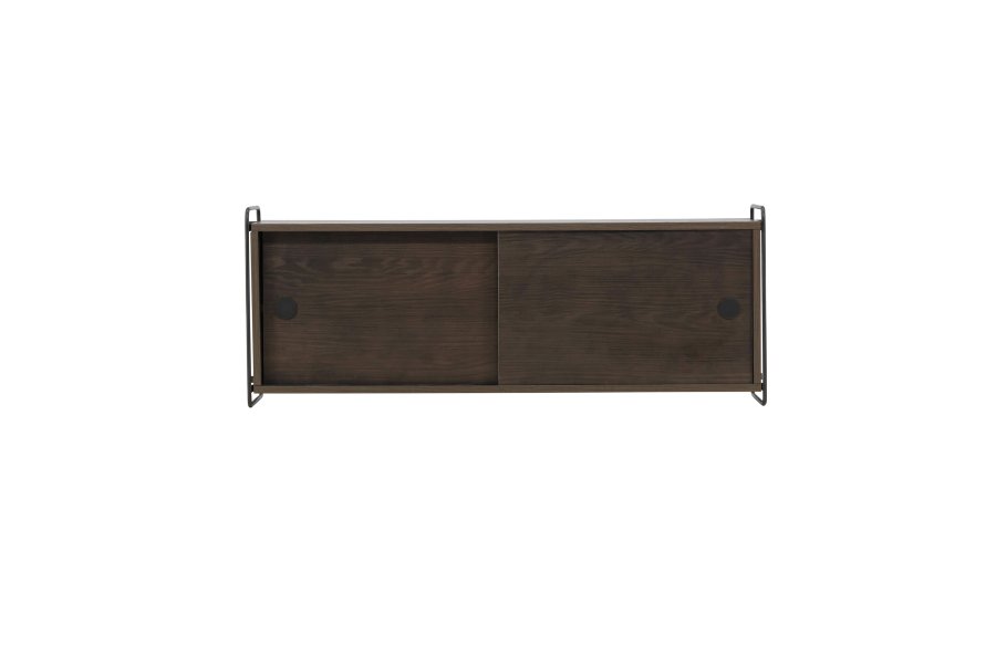 VENTURE DESIGN Paris vgskab, m. 2 skydelger - mocca MDF (61x35 (121x35x48cm)