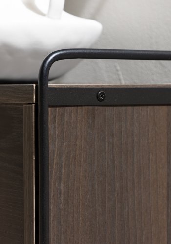 VENTURE DESIGN Paris vgskab, m. 2 skydelger - mocca MDF (61x35 (121x35x48cm)