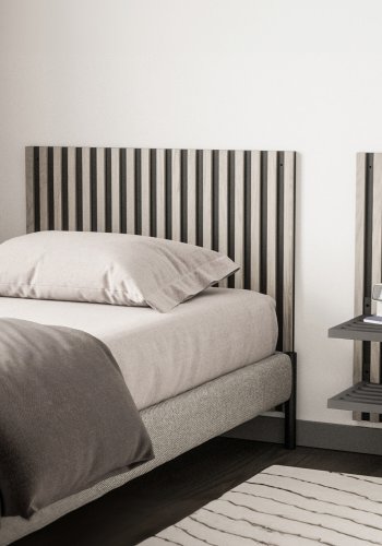 VENTURE DESIGN Caen vghngt sidebord, rektangulr - sort jern (35x40)