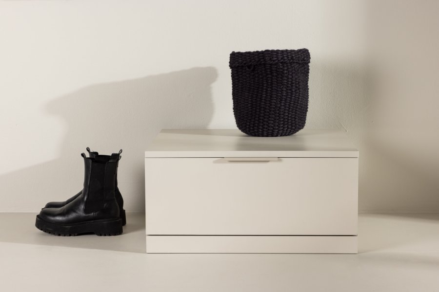 VENTURE DESIGN Nice opbevaringsskuffe, kvadratisk - beige melamin (60x60x29,3cm)