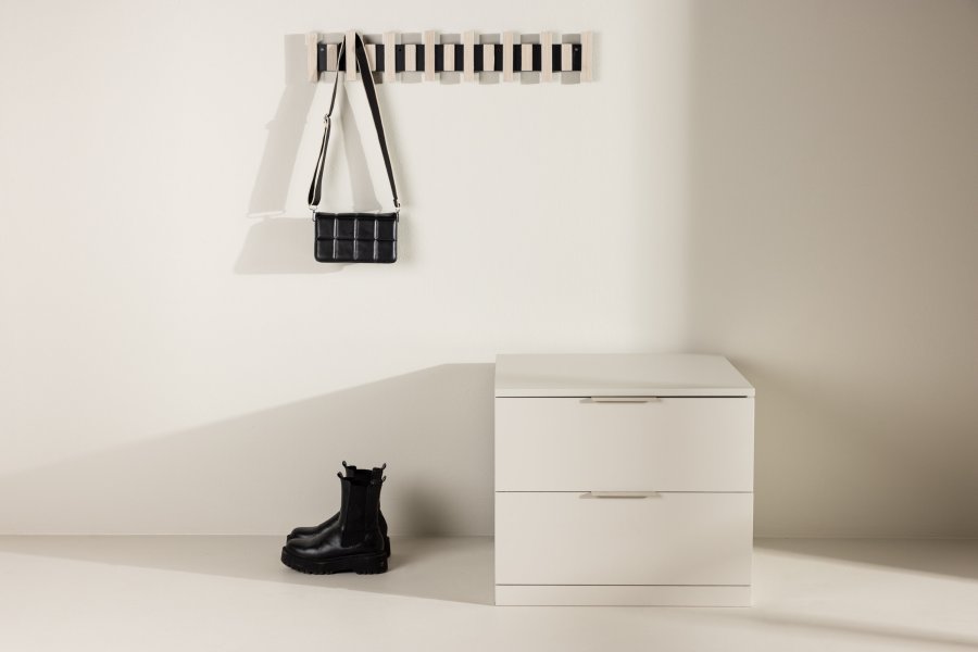 VENTURE DESIGN Nice opbevaringsskuffe, kvadratisk - beige melamin (60x60x52cm)