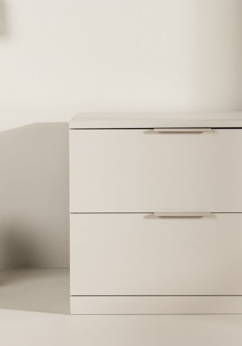 VENTURE DESIGN Nice opbevaringsskuffe, kvadratisk - beige melamin (60x60x52cm)