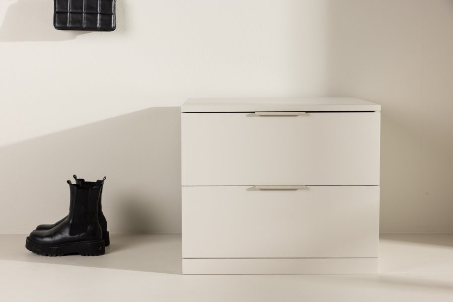 VENTURE DESIGN Nice opbevaringsskuffe, kvadratisk - beige melamin (60x60x52cm)