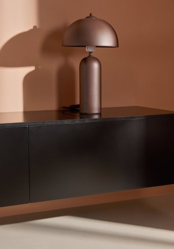 VENTURE DESIGN Frihamn vgskab, m. 2 skuffer - sort MDF