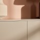 VENTURE DESIGN Frihamn vgskab, m. 2 skuffer - beige MDF