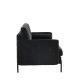 VENTURE DESIGN Antibes 2-pers. sofa - mrkegr velourstof og metal
