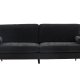 VENTURE DESIGN Antibes 2-pers. sofa - mrkegr velourstof og metal