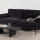 VENTURE DESIGN Antibes 2-pers. sofa - mrkegr velourstof og metal