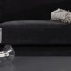 VENTURE DESIGN Antibes 2-pers. sofa - mrkegr velourstof og metal