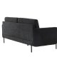 VENTURE DESIGN Antibes 2-pers. sofa - mrkegr velourstof og metal