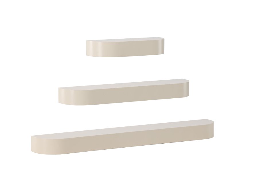 VENTURE DESIGN Glow vghylde - beige MDF (st med 3)